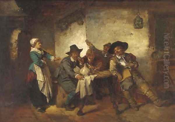 Cavaliers drinking in the tavern - view 1