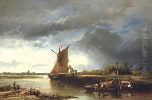 A Barge In A Norfolk Landscape