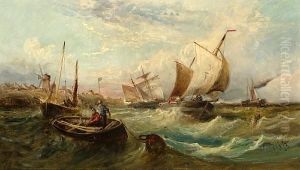 Shipping Off The Suffolk Coast