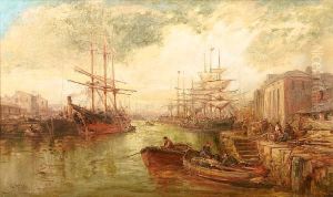 The Crowded Harbour At Douglas, Isle Of Man