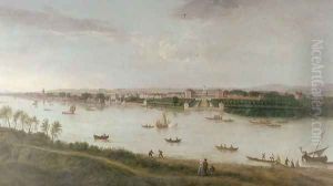 The Royal Hospital from the south bank of The River Thames by Peter Tillemans