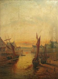 Low Water, Douglas,isle Of Man by William Edward Webb