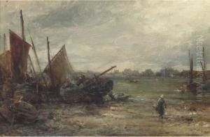 Port Erin, Isle Of Man (illustrated); And In Peel Bay,evening by William Edward Webb