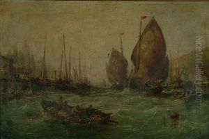 A Busy Harbour - Possibly Peel