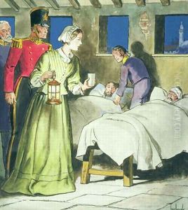 Florence Nightingale 1820-1910 from Peeps into the Past, published c.1900