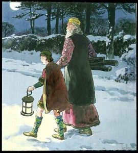 King Wenceslas c.907-c.929 from Peeps into the Past, published c.1900 by Trelleek