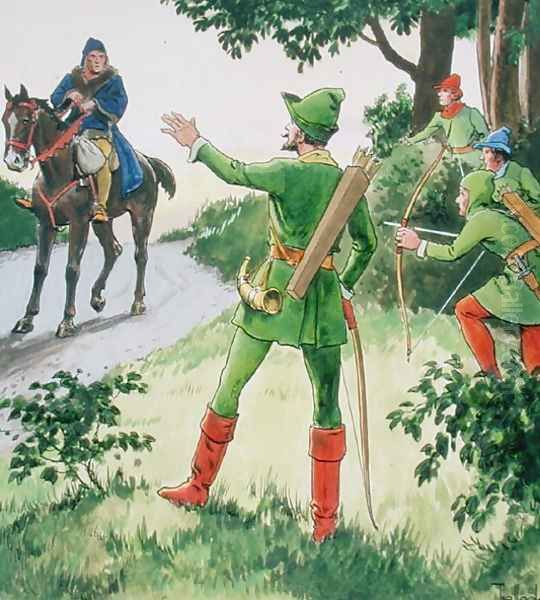 Robin Hood, from Peeps into the Past, published c.1900 - view 1