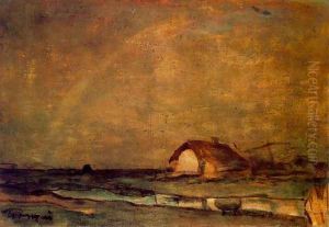 Farm on the Great Hungarian Plain c. 1910 by Janos Tornyai
