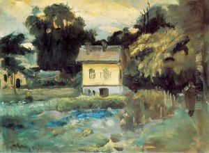 View at Szentendre 1933 by Janos Tornyai