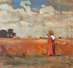 Wheatland with Woman of Shawl 1912