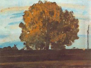 Great Tree at Martely 1910s by Janos Tornyai