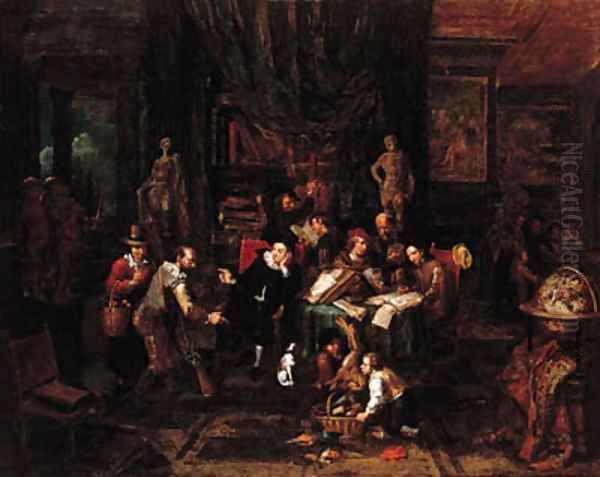 An Alchemist in his study - view 1