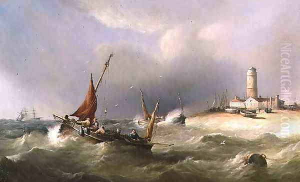 Fishing Boats in a Squall off Dungeness Spit - view 1