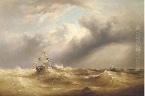 In distress and running before the wind by Henry King Taylor