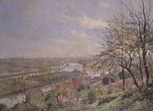 View of Boulogne sur Seine, c.1900 by Louis Tauzin