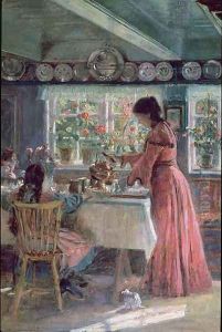 Pouring the Morning Coffee, 190 by Laurits Regner Tuxen