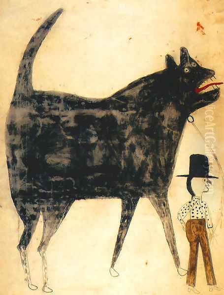 Man and Large Dog - view 1