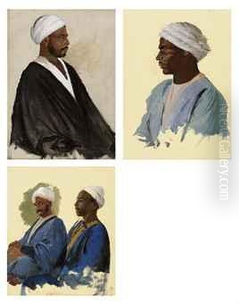 Three Studies Of North African Men - view 1