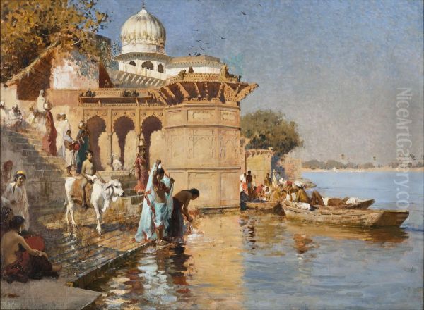Along The Ghats, Mathura - view 1