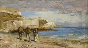 Camel Traders Outside Tangier by Edwin Lord Weeks