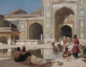 Mosque Of Vazir Khan, Lahore by Edwin Lord Weeks