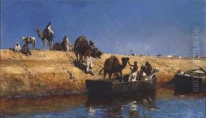Un Embarquement De Chameaux Sur La Plage De Sale, Maroc