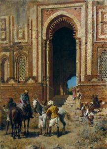 Indian Horsemen At The Gateway Of Alah-ou-din Old Delhi