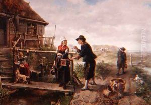 Lighting a Pipe by Jan Mari Henri Ten Kate