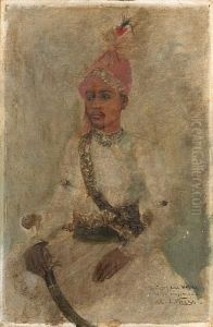 Portrait Of Sir Sayajir Rao, The 11th Maharaja Gaekwar Of Baroda, 1863-1839 Portrait Of Sir Sayajir Rao, The 11th Maharaja Gaekwar Of Baroda, 1863-1839