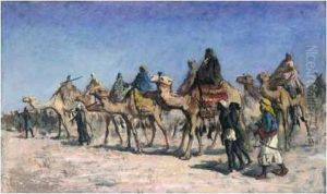 The Camel Caravan by Edwin Lord Weeks
