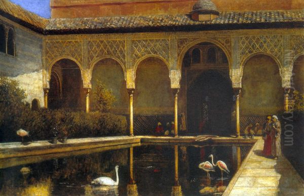 A Court In The Alhambra In The Time Of The Moors - view 1