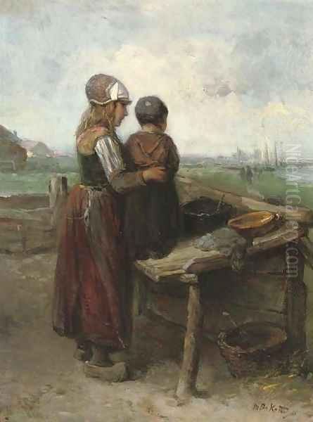 Eagerly anticipating the return, Marken - view 1