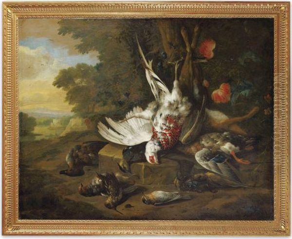 Still Life Of Dead Game In A Landscape - view 1