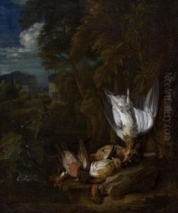 Bodegones De Caza (pareja) by Jan Weenix