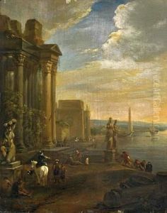 Travellers On An Old Dock