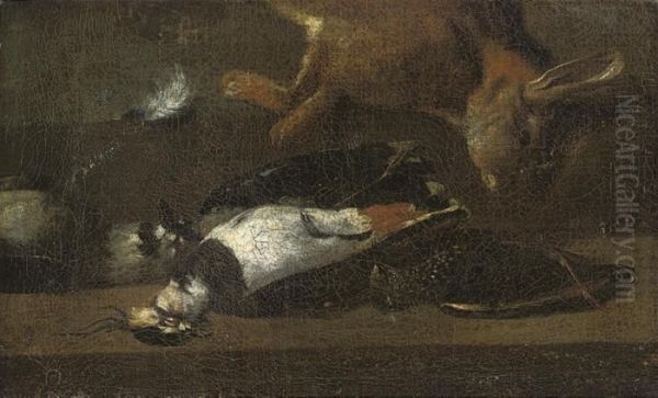 Still Life With Game Birds And A Rabbit: A Fragment - view 1