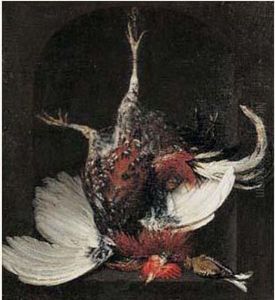 Nature Morte Au Coq Dans Une Niche Nature Morte Au Coq Dans Une Niche