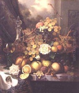 Still life with fruit by Henry George Todd
