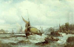 A Rough Sea by William A. Thornley or Thornbery