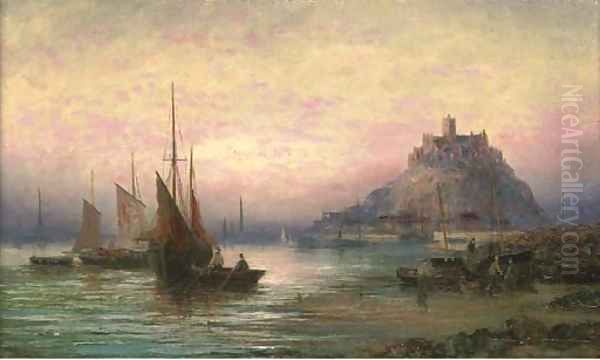 Unloading the day's catch before St. Michael's Mount - view 1