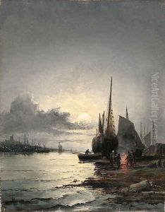 A Port at night and day by William A. Thornley or Thornbery