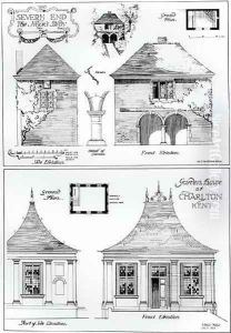 Severn End, The Judge's Study, 1900 and Garden House at Charlton, Kent, 1901 by Harry Inigo Triggs