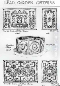 Lead Garden Cisterns from Charlton House, Kent and Victoria and Albert Museum, London, c.1900 by Harry Inigo Triggs