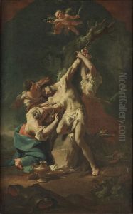 St Sebastian and the Women by Paul Troger