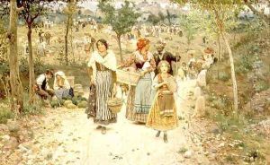 Returning from the Village Fete by Aurelio Tiratelli