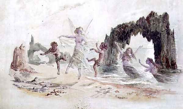 Fairies and Fauns on the Seashore - view 1