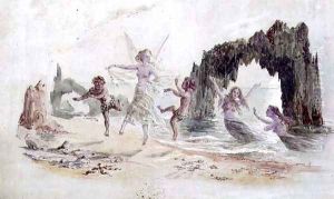 Fairies and Fauns on the Seashore by Alfred Thompson