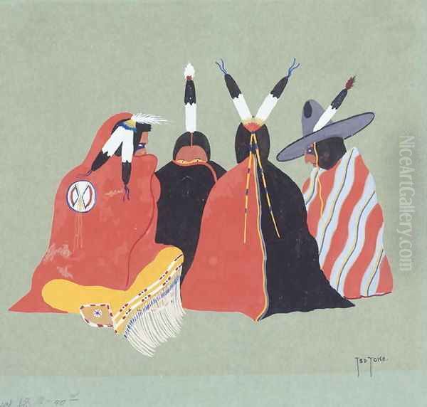 Kiowa Making Medicine, 1929 - view 1