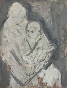 Le Pere Et Son Fils by Joachim Weingart