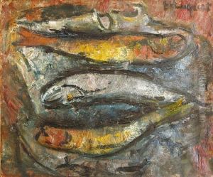 Nature Morte Aux Poissons by Joachim Weingart